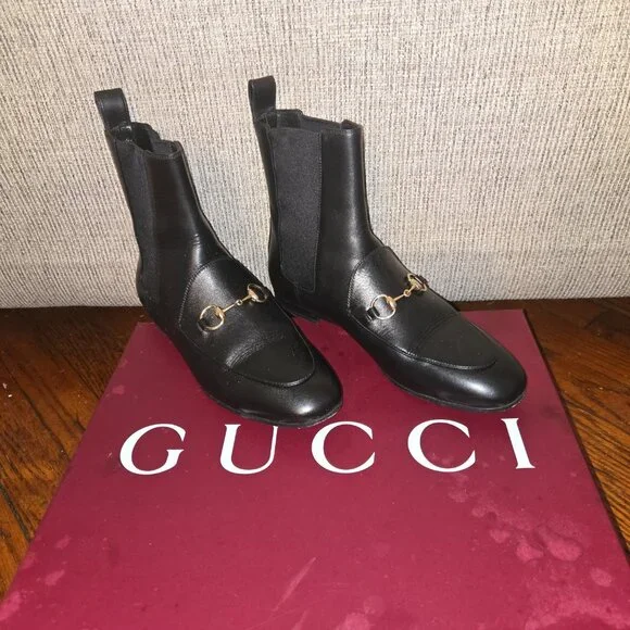 Black Gucci Boots, 7.5 - Picture 4 of 6
